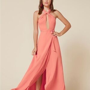 Reformation Sol Dress in Flamingo, M, Brand new